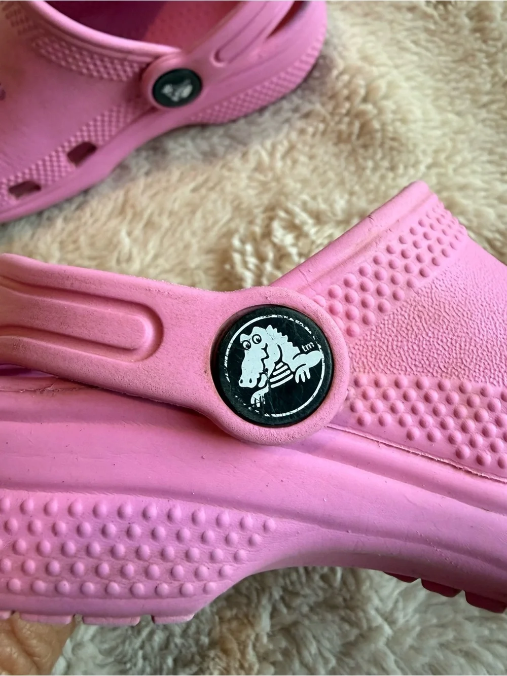 Crocs Kids' Classic Clog Slip-On Lightweight Pink Sandals Sz C9